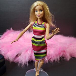 2015 Mattel Articulated Barbie Doll Blonde Hair Blue Eyes Dressed